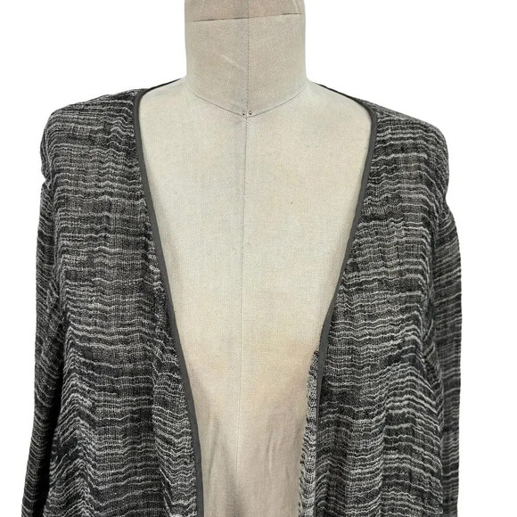Eileen Fisher Linen Blend Open Front Lightweight Cardigan Plus‎ Size 2X - Picture 2 of 12